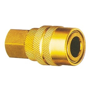 (02)AMERICAN QUICK COUPLER(FEMALE/FEMALE)-BRASS